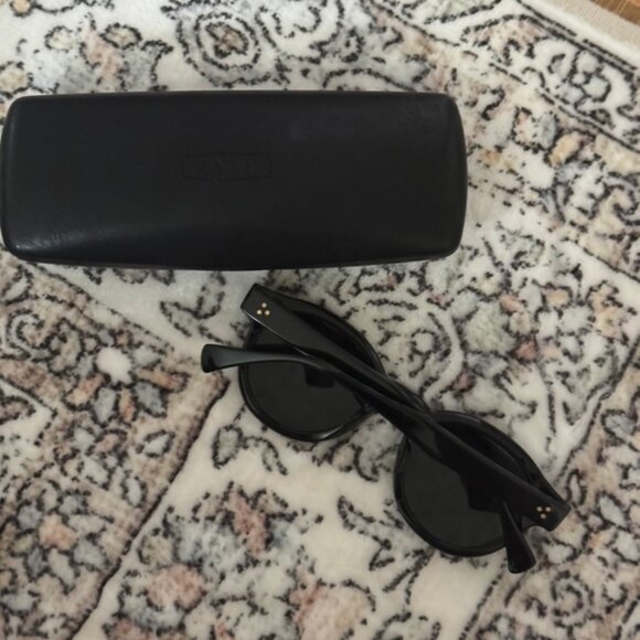 Raen Zafrique Zelti- Recycled Black/ Green Polarized Sunglasses main image 4